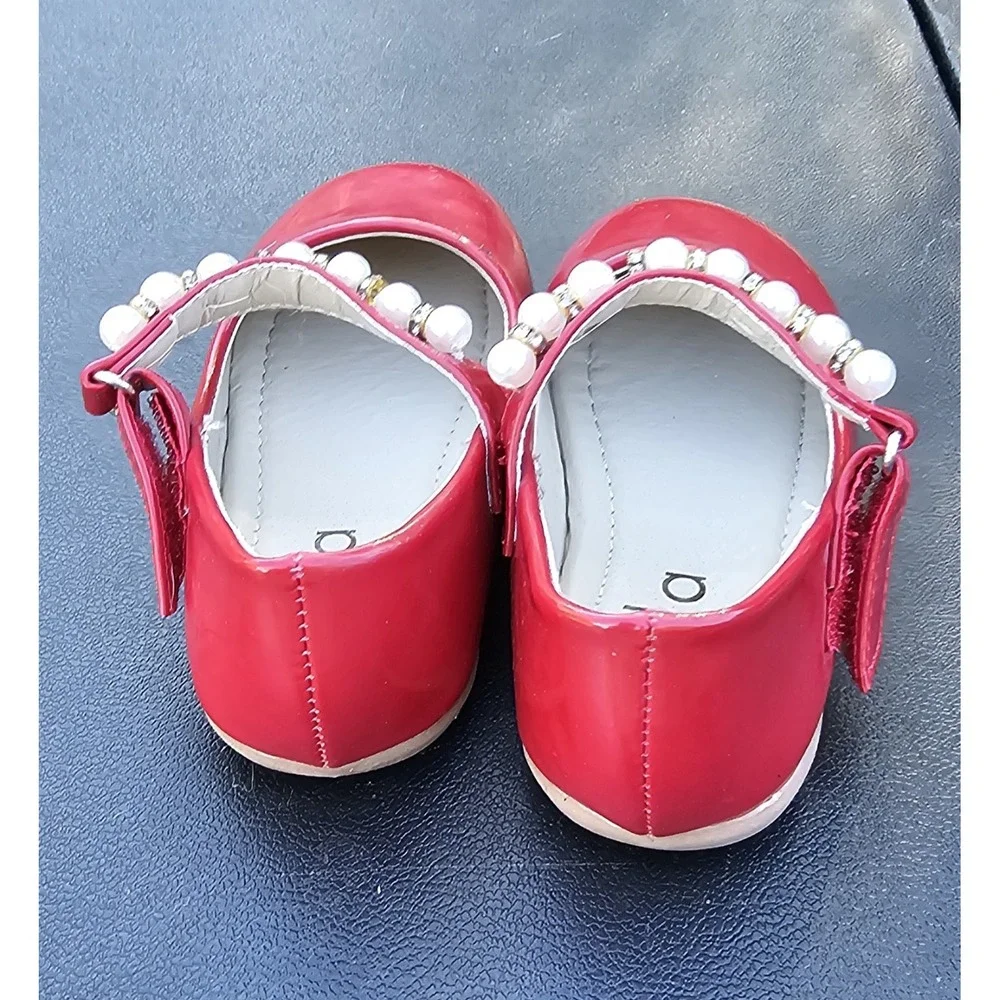 Zula Baby Girls Mary Jane Wedding‎ Toddlers Pearl Dress Shoes Size 5